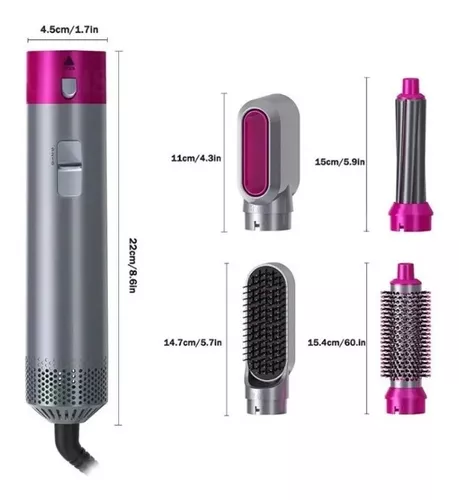 Cepillo Secador 5 En 1