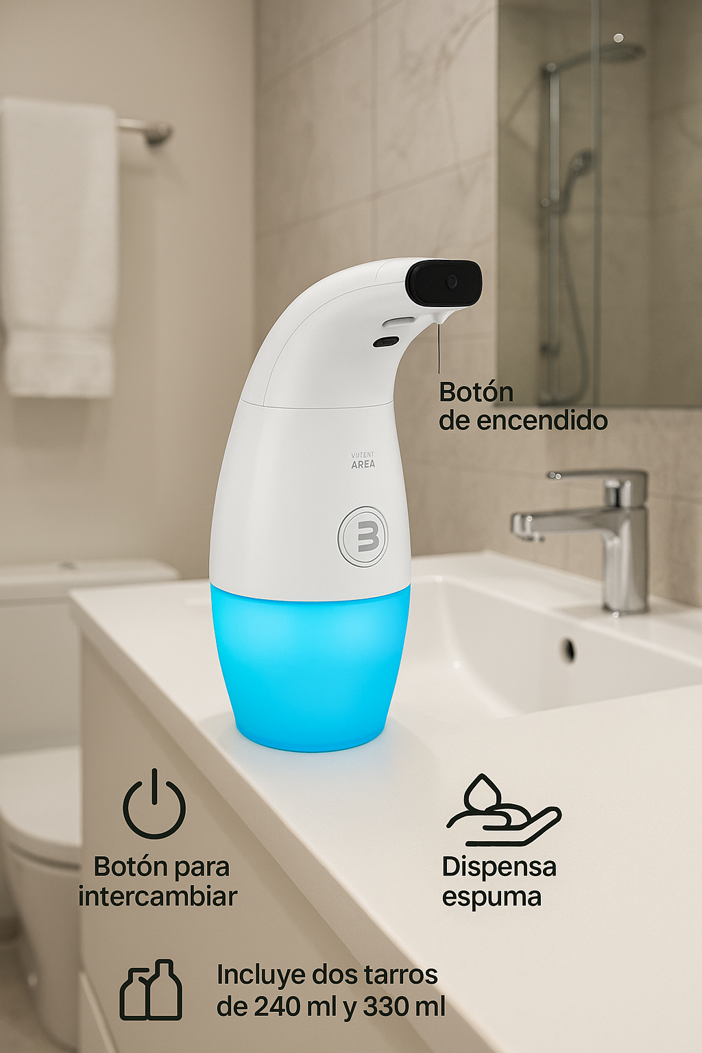 Dispensador De Jabón En Espuma Automático