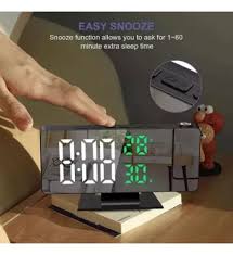Reloj Despertador LED con Proyector