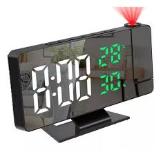 Reloj Despertador LED con Proyector