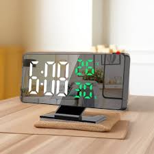 Reloj Despertador LED con Proyector