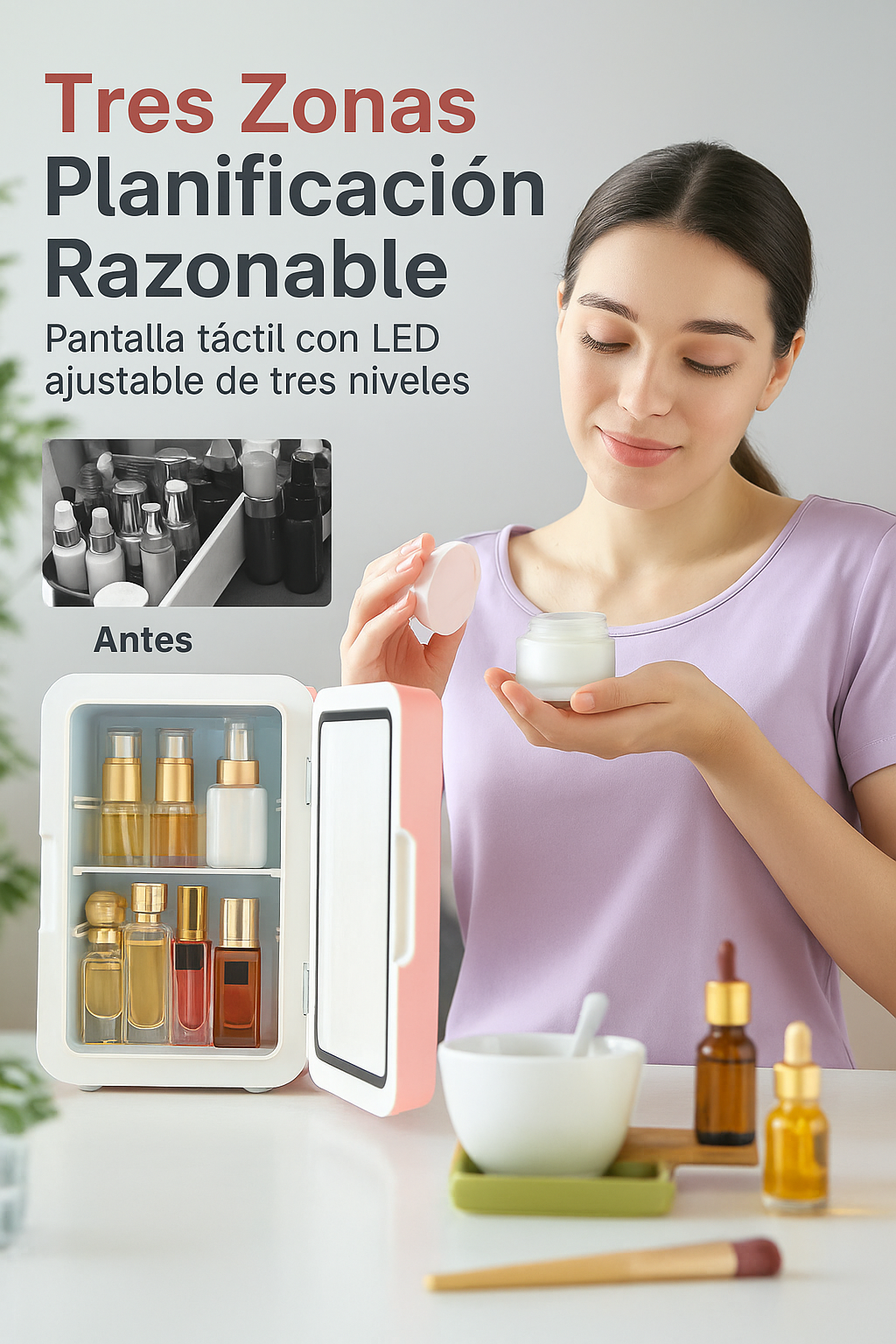 Refrigerador Nevera Para Maquillaje