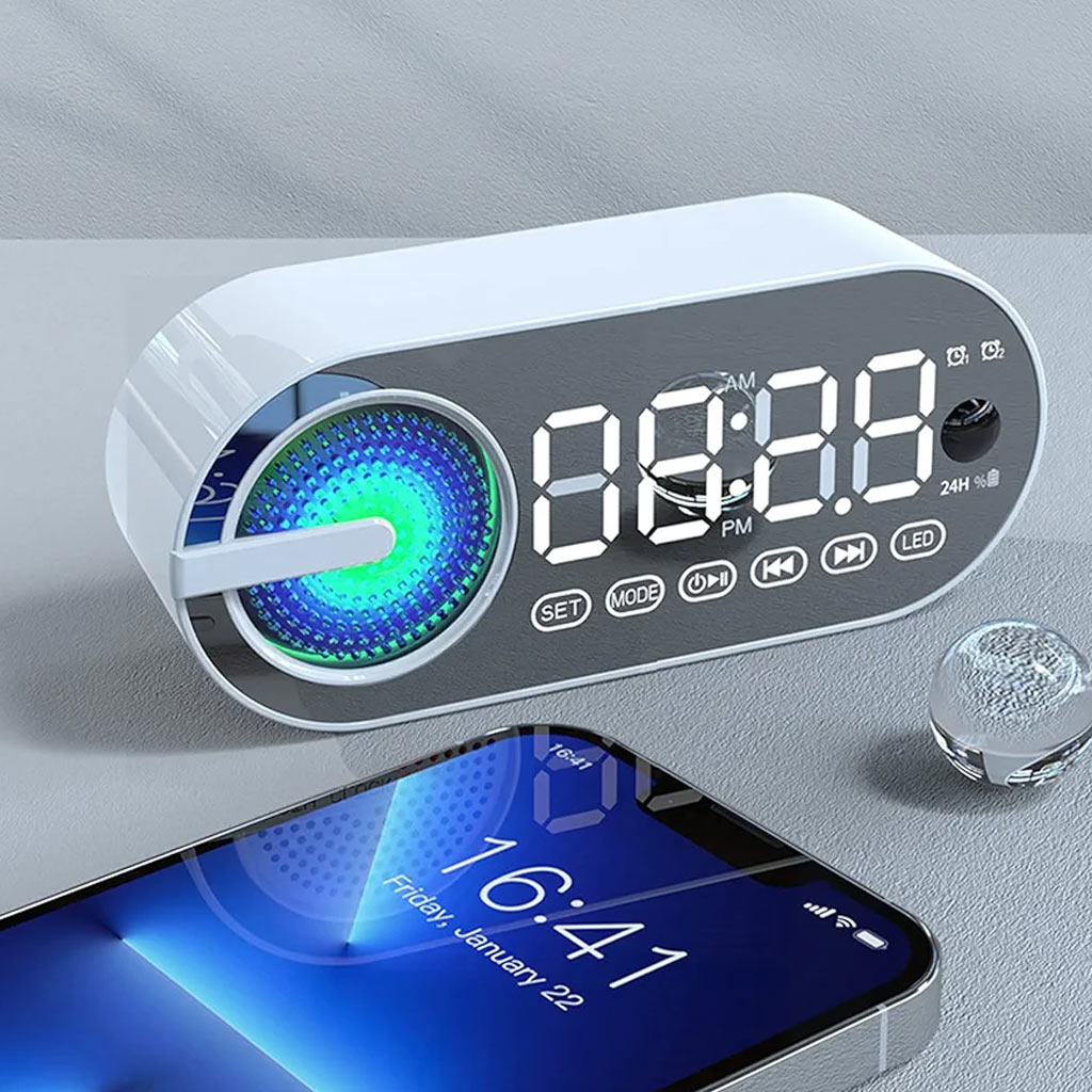 Radio Reloj Despertador Bluetooth