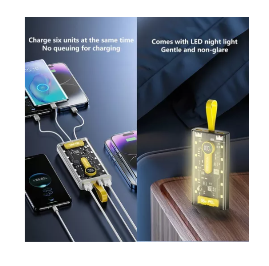Power Bank Transparente 20000 Mah