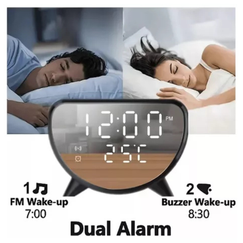 Reloj Despertador Digital Cargador
