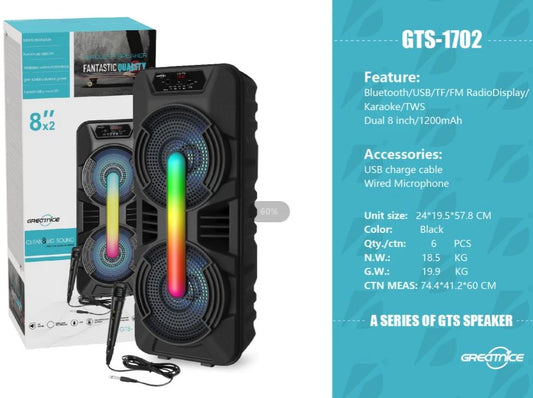 Parlante De Sonido 8x2 Pulgadas