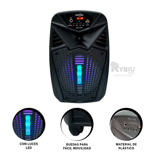 Cabina Sonido Parlante Bluetooth